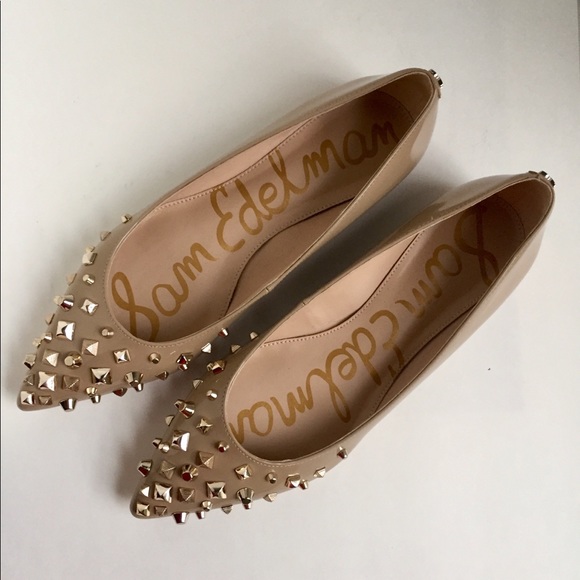 Sam Edelman Shoes - NWT Sam Edelman Savana Embellished Nude Flat